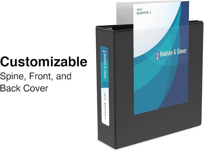 Staples Heavy-Duty 1-Inch D-Ring View Binder, Reinforced Spine, Holds Up to 275 Sheets, Black, for Office & School