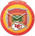 YouTheFan NFL Kansas City Chiefs StadiumView 3D Wall Clock