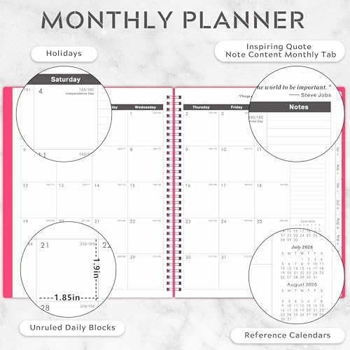 Monthly Planner 2026-2031 - 5 Year Planner, 2026-2031 Monthly Calendar