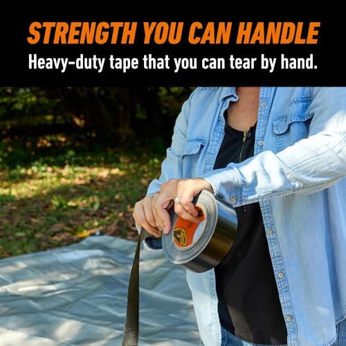 GORILLA Duct Tape, Heavy Duty and Weather Resistant, Black, 1.88" x 35 yd