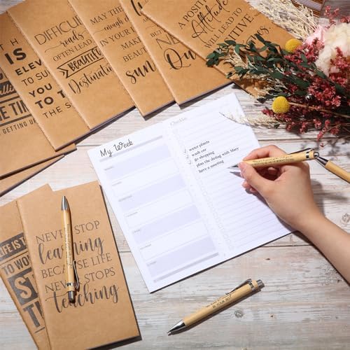 Spakon 40 Set Bulk 2026-2027 Pocket Planners with Pen Small Daily Weekly Planner Journal to Do List Goal Notepad Back to School Gifts for Teacher Student Staff Employee Coworker Volunteer Appreciation