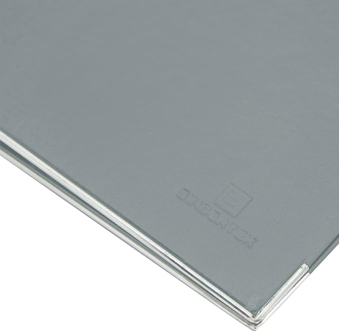 3-Ring Premium Binder - Light Gray, 3" Spine, by Bindertek | 525 Sheet Capacity, 2" D-Rings, Linen-Textured Covers, Steel Reinforced Edges, Spine Label Included