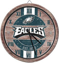 FOCO NFL Wooden Barrel Wall Clock