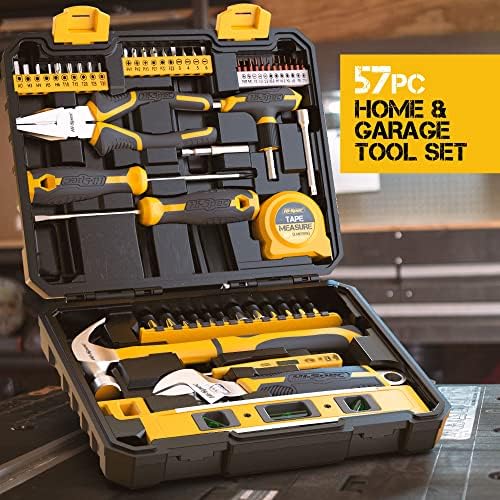 Hi-Spec Home Garage DIY Tool Kit Car Bike and Household Repairs with Case