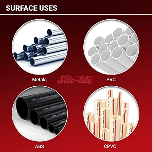 La-Co 42012 Slic-Tite Premium Thread Sealant Paste with PTFE, -50 to 500 Degree F Temperature, 1 pt Jar, Silver, 1 Pint