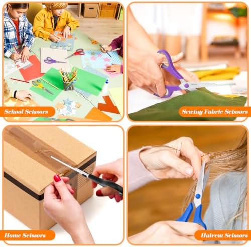 Scissors Bulk Set of 24-Pack, Taotree 8"Scissors All Purpose Heavy Duty