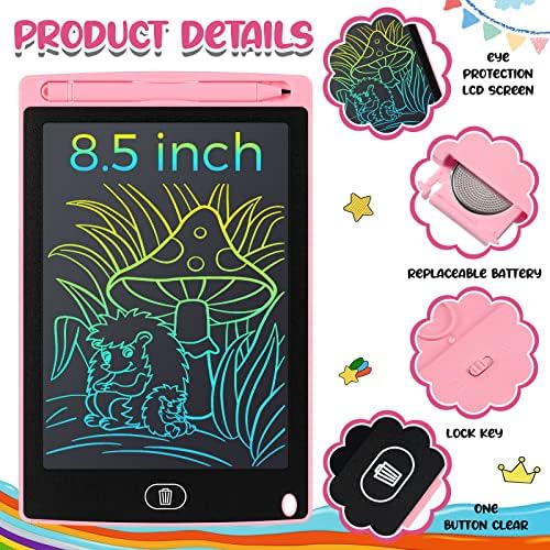 Zhehao 24 Pcs LCD Writing Tablet Kids Board, Classic Color, Round Style