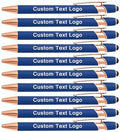 Personalized Pens Ballpoint with Stylus, Lake Blue, 10 Pcs