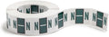 Smead BCCR Bar-Style Color-Coded Alphabetic Label, N, Label Roll, Dark Green, 500 Labels per Roll, (67084)