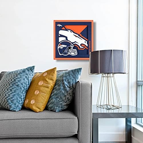 YouTheFan NFL Denver Broncos 3D Logo Series Wall Art