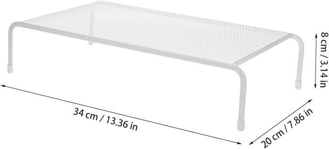 Monitor Riser Stand for Desk - Ergonomic Computer Screen Riser with Elevated Viewing Angle Sturdy Desktop Storage Rack for Home and Office 13.38 X 7.87 X 3.14 Inches