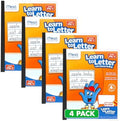 Mead Learn to Letter Writing Tablet, Handwriting Practice Pad Grades PK-1, 10" x 8", Solid & Dotted Raised Ruling, 40 Sheets, 4 Pack (480018)