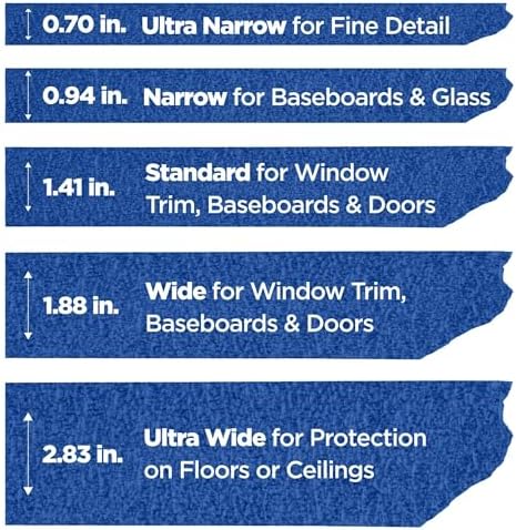 ScotchBlue Original Multi-Surface Painter's Tape 1 Inch Wide, 9 Rolls