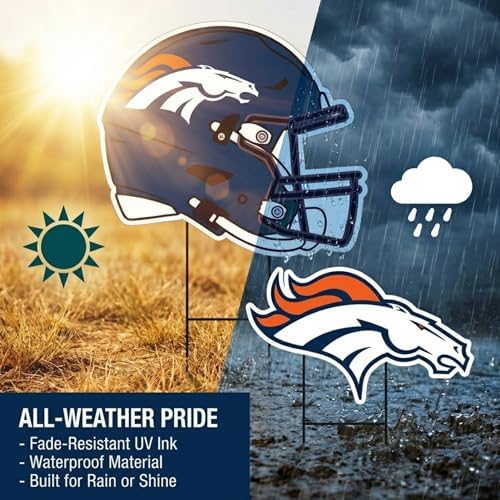 NFL Logo & Helmet 2 Pack Yard Sign Set