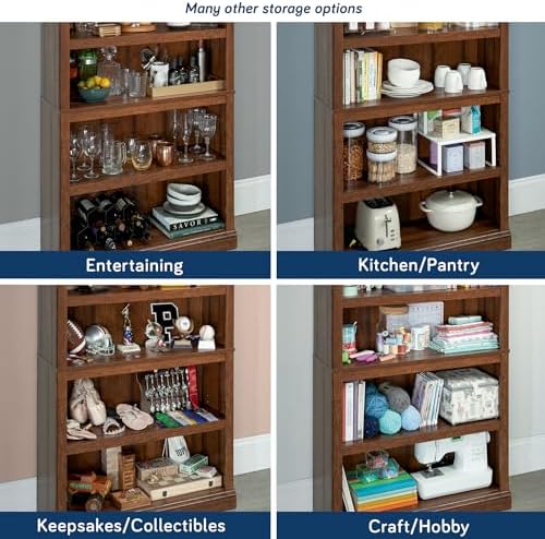 Sauder Miscellaneous Storage 5-Shelf Bookcase/ Book shelf, Washington Cherry finish