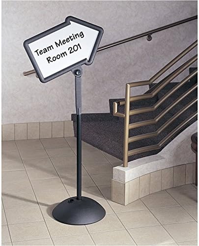 Safco Write Way Dry Erase Board Directional Arrow Sign, Dual-Sided and Magnetic for Indoor and Outdoor Use, 65"in Height, Black