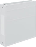 Carstens 2-Inch Heavy Duty 3-Ring Binder - Side Opening, White, Durable Plastic, Precision No-Gap Rings, Waterproof Covers, No Pockets, Holds 300 Letter-Sized Sheets, BPA-Free, Made in USA (2846-3R)