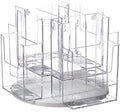 Azar Displays 252805 8-Pocket Tri-Fold Brochure Counter Display Revolves on a 9" Base