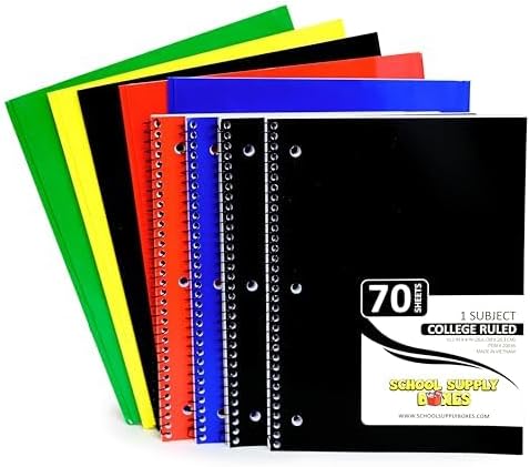 Secondary School Essentials Bundle | 1 Box - 51 Pieces per Box | School Supply Boxes - Back to School Essentials Includes Folders, Notebooks, 1" Binder, Mechanical Pencils, Index Cards, Highlighters, & Pens