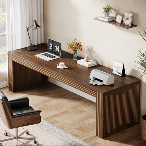 Tribesigns 79-Inch Extra Long Desk, Two Person Double Desk for Home Office