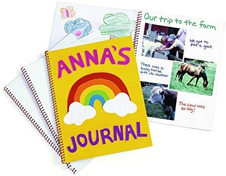 Colorations - TAKENOTE Spiral-Bound Blank Draw and Write 25-Page Journals for Creative Expression - Set of 12