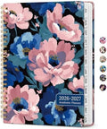 Planner 2026-2027, Monthly & Weekly Jul 2026-Jun 2027 Calendar Book | 6.3" x 8.5", Hardcover Spiral Planner with Tabs, School & Daily Pretty Agenda for Women, Students, Teachers, Velvet Garden