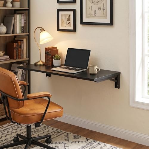 Need 36x20IN Wall Mounted Folding Table for Office Laundry Black