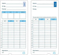 （100pack）E14（E14-100）Time Cards for Lathem Model 400E Time Clock