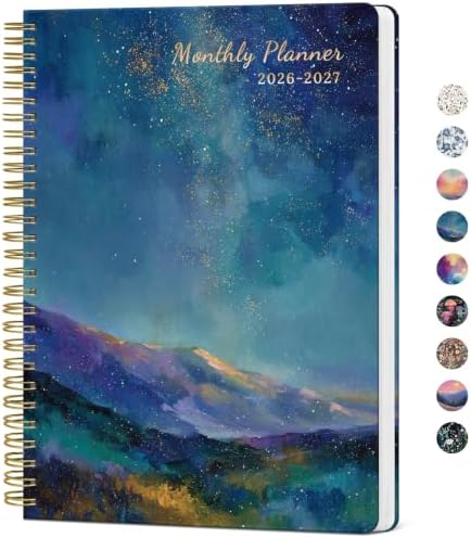 Monthly Planner 2026-2027, 18-Month Aesthetic Calendar, Jul 2026-Dec 2027