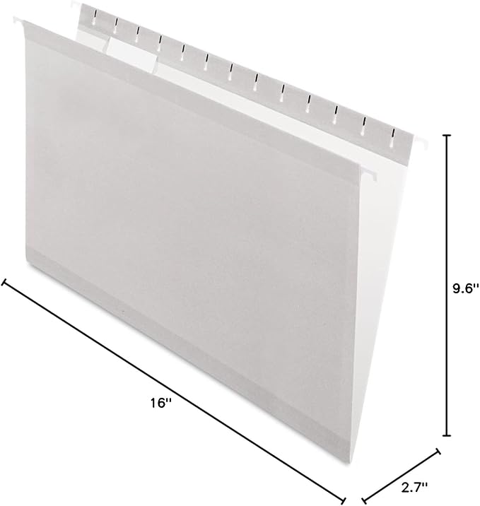 Pendaflex Recycled Hanging Folders,Gray, Legal