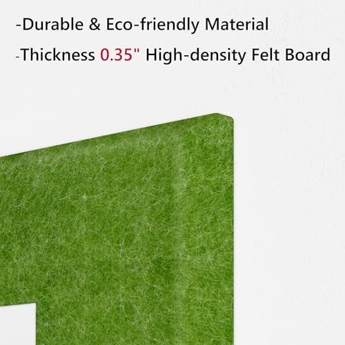 Neatsure Large Cork Board for Wall, 36" x 24" Bulletin Board with Pushpins, 6 Panels Felt Tiles Tack Push Pin Board for Office, Forest Green