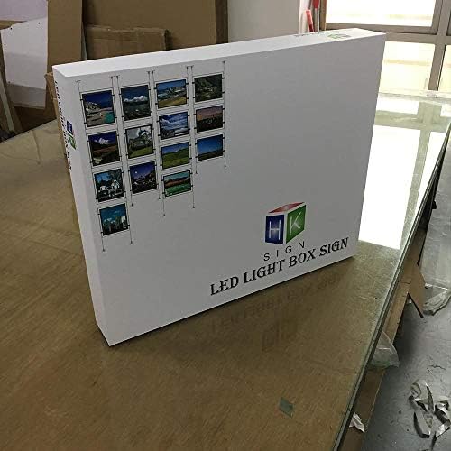 Real Estate Window Hanging Acrylic Photo Frame Advertising Display Office Led Store Sign Holders(Vertical,3pcs A4 a row)