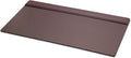 DACASSO Leather Desk Pad with Top Rail - Luxury Leather Desk Blotter for Writing - Executive Desk Surface Protector - (Chocolate Brown, 34” x 20”)