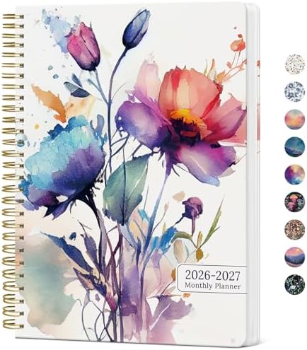 Monthly Planner 2026-2027, 18-Month Aesthetic Calendar, Jul 2026-Dec 2027