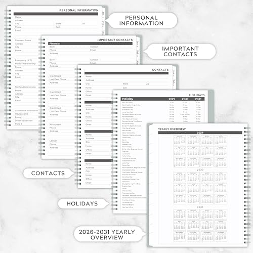2026-2031 Monthly Planner/Calendar - 5 Year Planner, Jul.2026 - Jun.2031