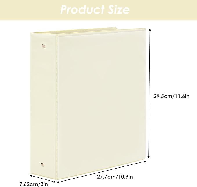 EOOUT 6 Pack 3 Ring Binders 2 inch, Three Round Ring 2'' Binders with 2 Pockets Interior, 6 Assorted Pastel Color, Fits 8.5'' x 11'' Letter Size Paper for School Office Supplies
