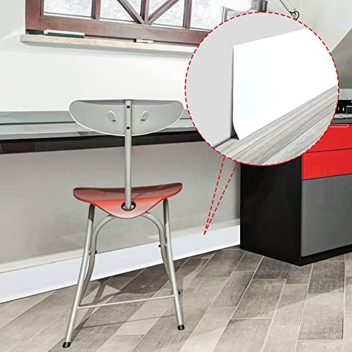 LSGCQ Vinyl Baseboard Molding Trim 4 Inch Self-Adhesive Vinyl Wall Base
