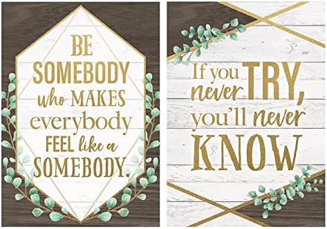 Teacher Created Resources Eucalyptus Posters, 13-3/8" x 19", Set of 4
