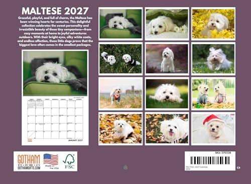 Maltese Calendar 2027 Monthly Wall Calender 12 Month