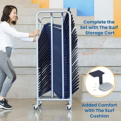 ECR4Kids The Surf Portable Activity Lap Desk, Classroom Essentials, Navy