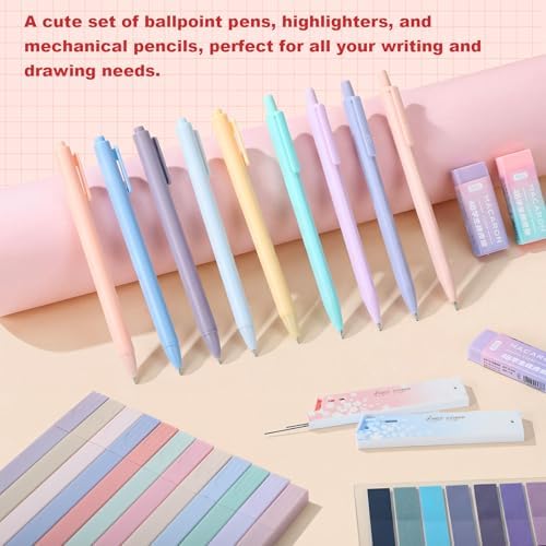 Resurhang 36 Pcs Spiral Notebook Stationary Set, Aesthetic School Supplies for Women, Back to School Supplies Bible Study Kit, Office College Essentials Include A5 Notebook Pencil Case Notes Tabs
