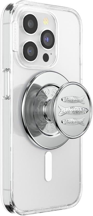 PopSockets Phone Grip for MagSafe, Magnetic Holder- Seashore Finds | Removable, For Kindle / Android / iPhone, With Magnet, Silver, Electronic Accessories, For iPad/Kindle/iPhone/Android