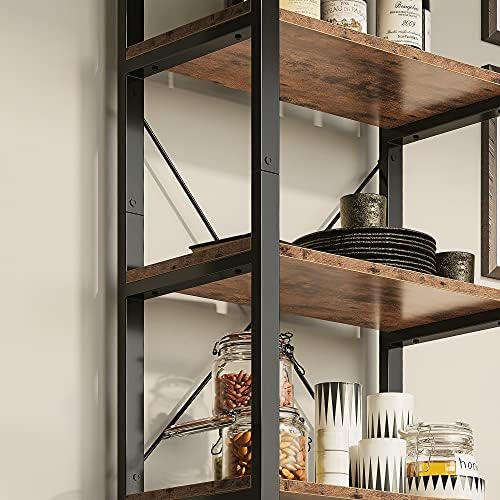 IRONCK Bookshelf 6-Tier Ladder Shelf 110lbs Display Shelf