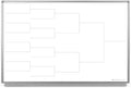 12 Team Bracket Whiteboard 48" x 36"