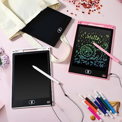 Zhehao 24 Pcs LCD Writing Tablet Kids Board, Soft Color, Round Style