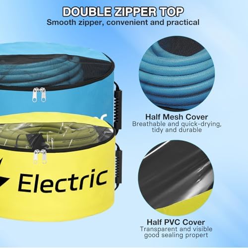 Nilight 4 Pack RV Hose Storage Bags, Waterproof Utility Bag with Cover