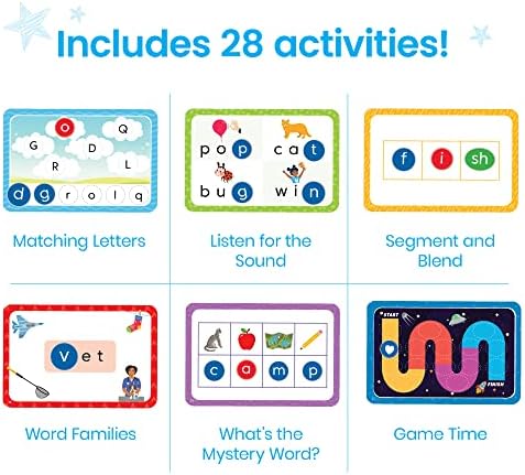 hand2mind Sound Wall Classroom Phonics Kit (169 Cards) and Reading Readiness Activity Set