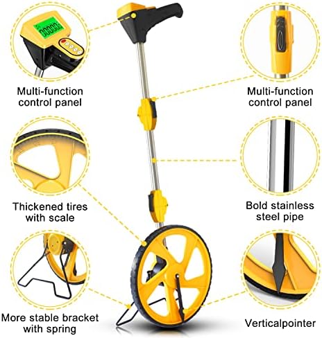 Zozen Measuring Wheel Digital Display, Feet/Meters, Foldable Measure Wheel