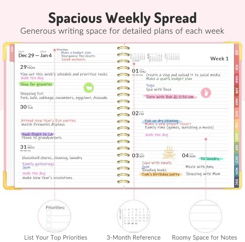 Jul 2026 - Dec 2027 Planner, Forvencer 18 Month Planner 2026-2027, 8.5"x11"