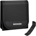 NEEWER 67mm Filter Case, Trifold Foldable Splash Resistant Protective Carry Pouch Storage Bag Accessories, Holds Up to Three 67mm Round Camera Lens Filters, PB14